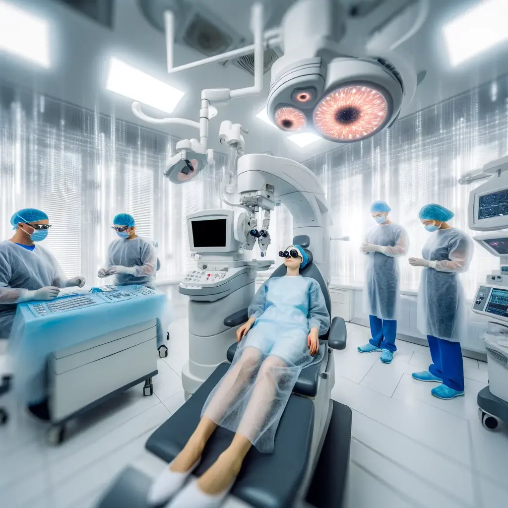  Undergoing LASIK Treatment