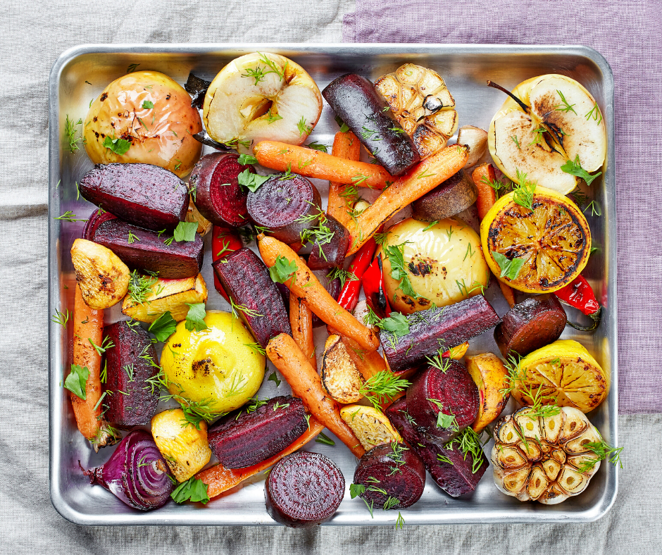 Roasted vegetables can help lower blood sugar.