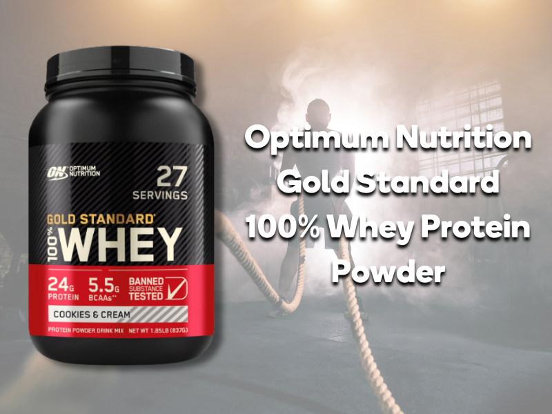 Optimum Nutrition Gold Standard Whey Protein for muscle support