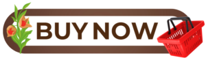buy now button with brown background and an Ashwagandha branch on the left with a shippong red backet on the right