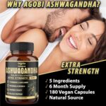  Agobi 5in1 Ashwagandha bottle on a campaign ad