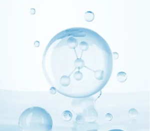 artistic image of glutathione particles